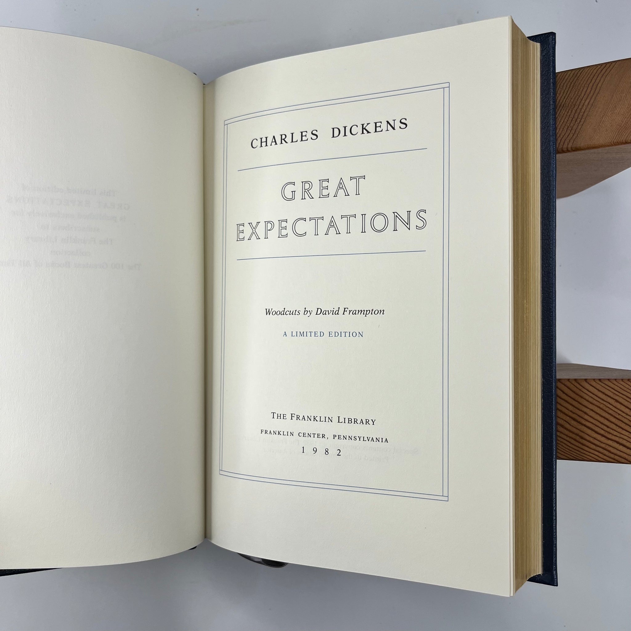 1982 Great Expectations By Charles Dickens Woodcut Prints by David Frampton 22kt Limited Edition Franklin Library printing