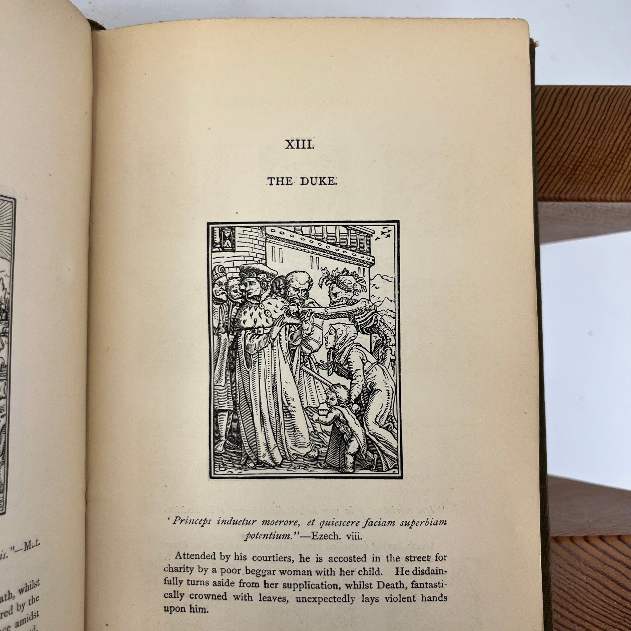 1872 Holbein’s Dance of Death & Bible Cuts - "Ninety illustrations presented on wood"