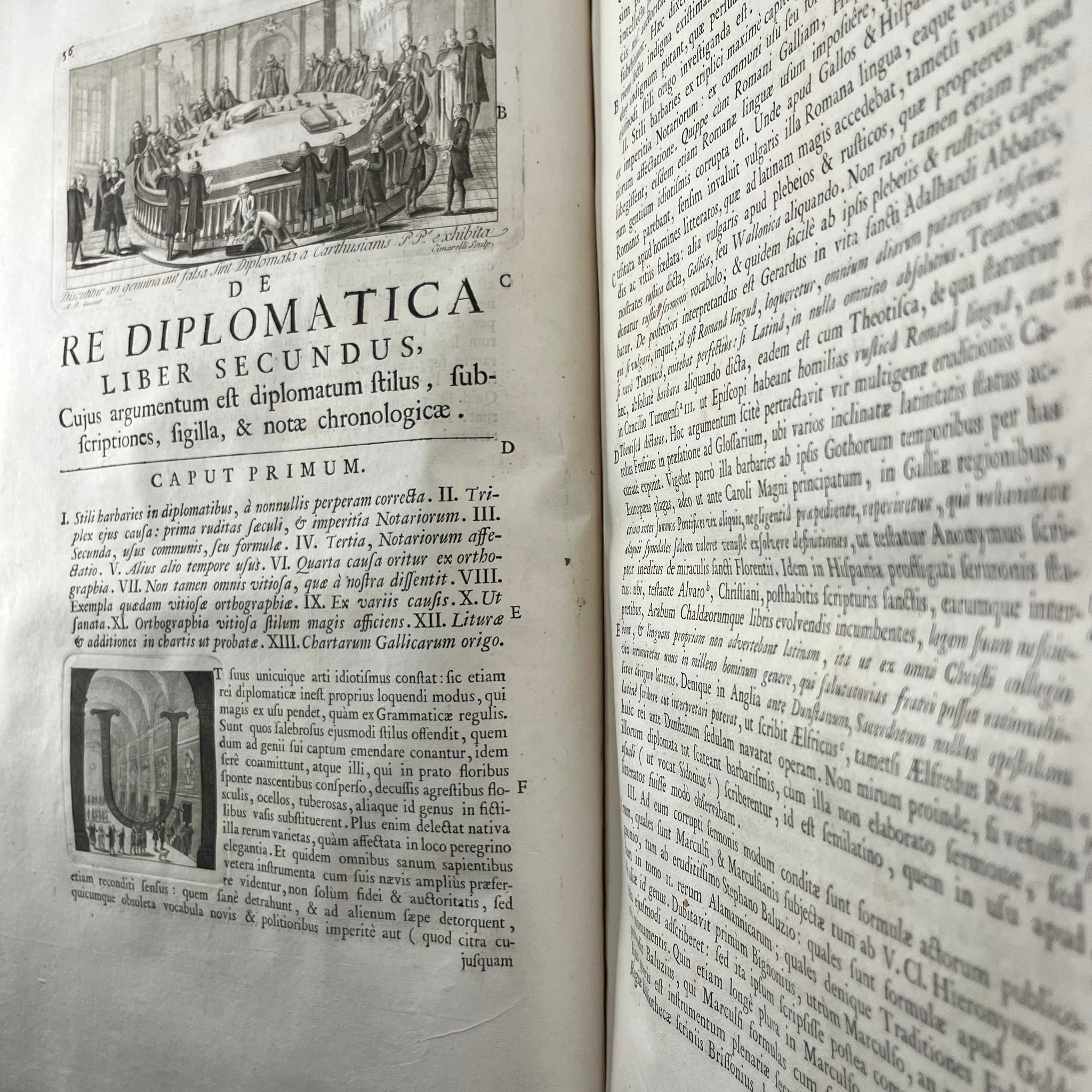 1789 De Re Diplomatica by Jean Mabillon