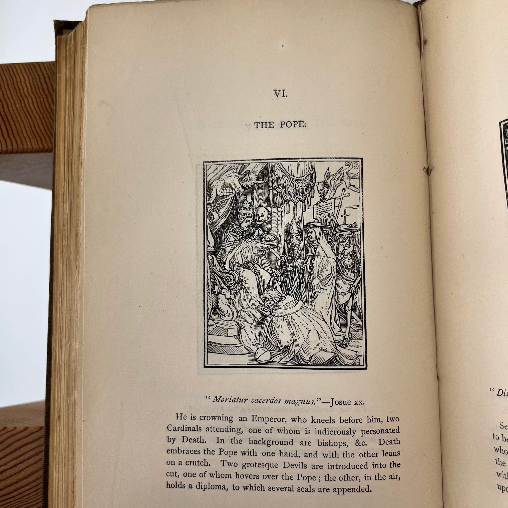 1872 Holbein’s Dance of Death & Bible Cuts - "Ninety illustrations presented on wood"