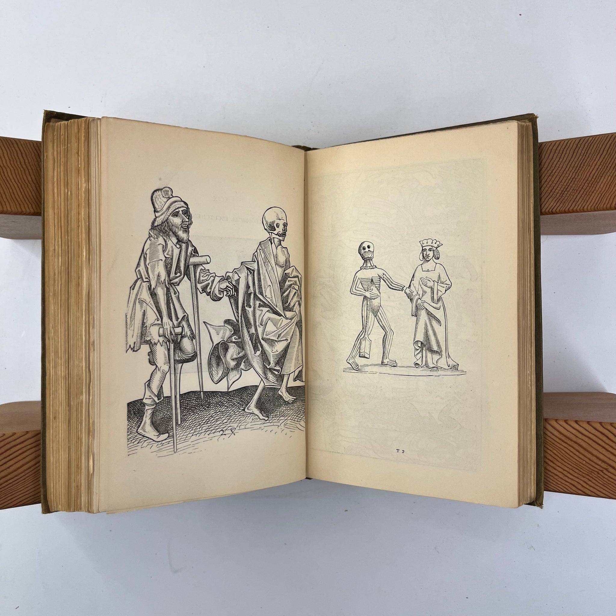 1872 Holbein’s Dance of Death & Bible Cuts - "Ninety illustrations presented on wood"