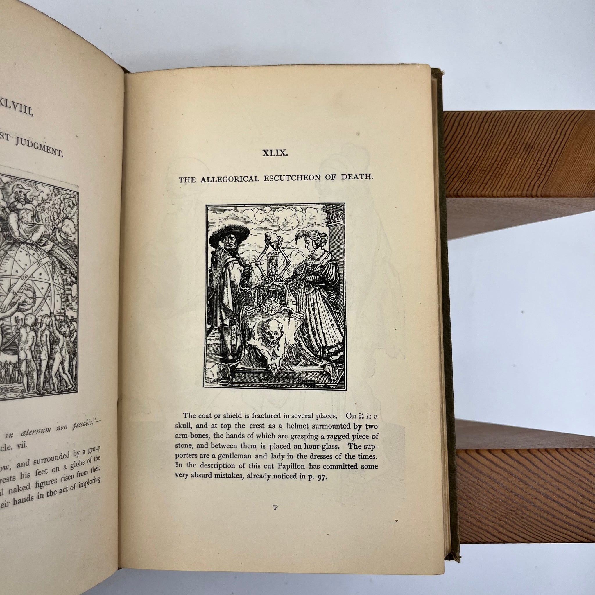 1872 Holbein’s Dance of Death & Bible Cuts - "Ninety illustrations presented on wood"