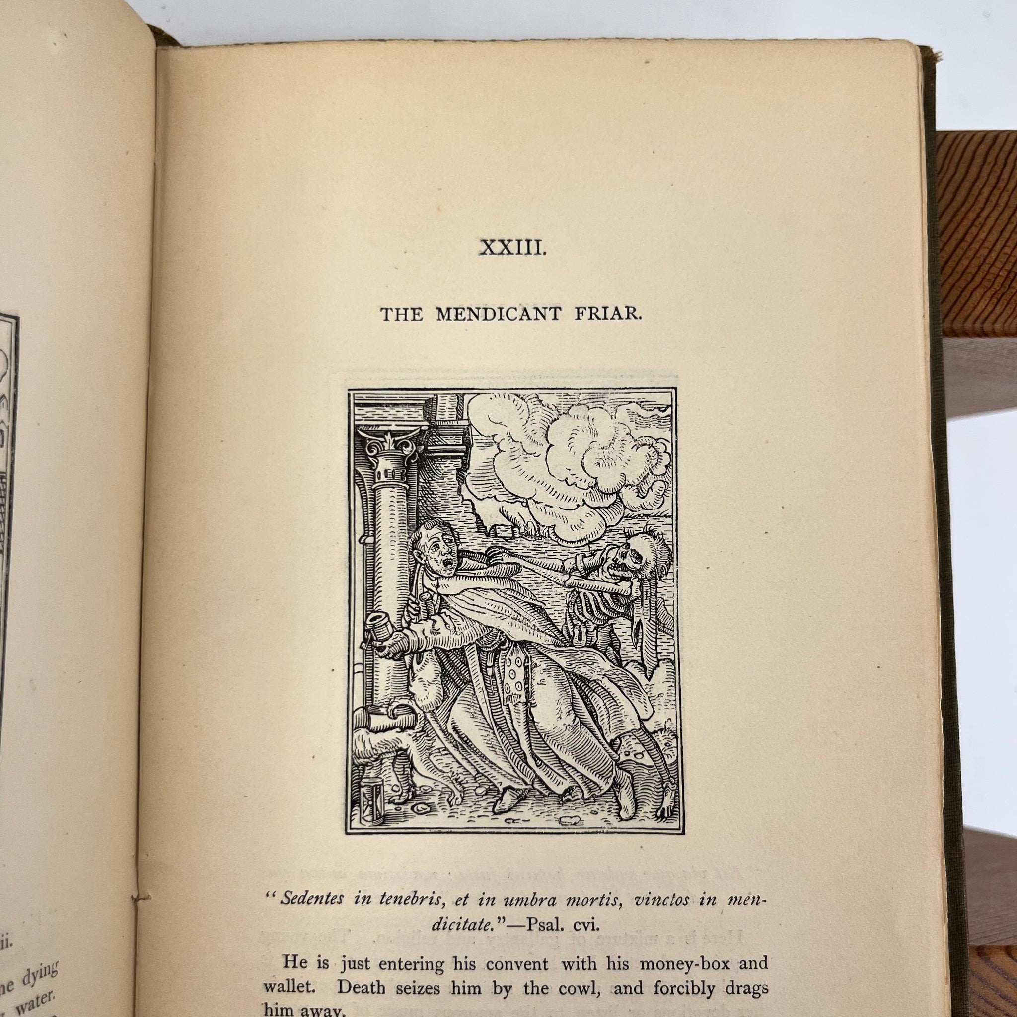 1872 Holbein’s Dance of Death & Bible Cuts - "Ninety illustrations presented on wood"