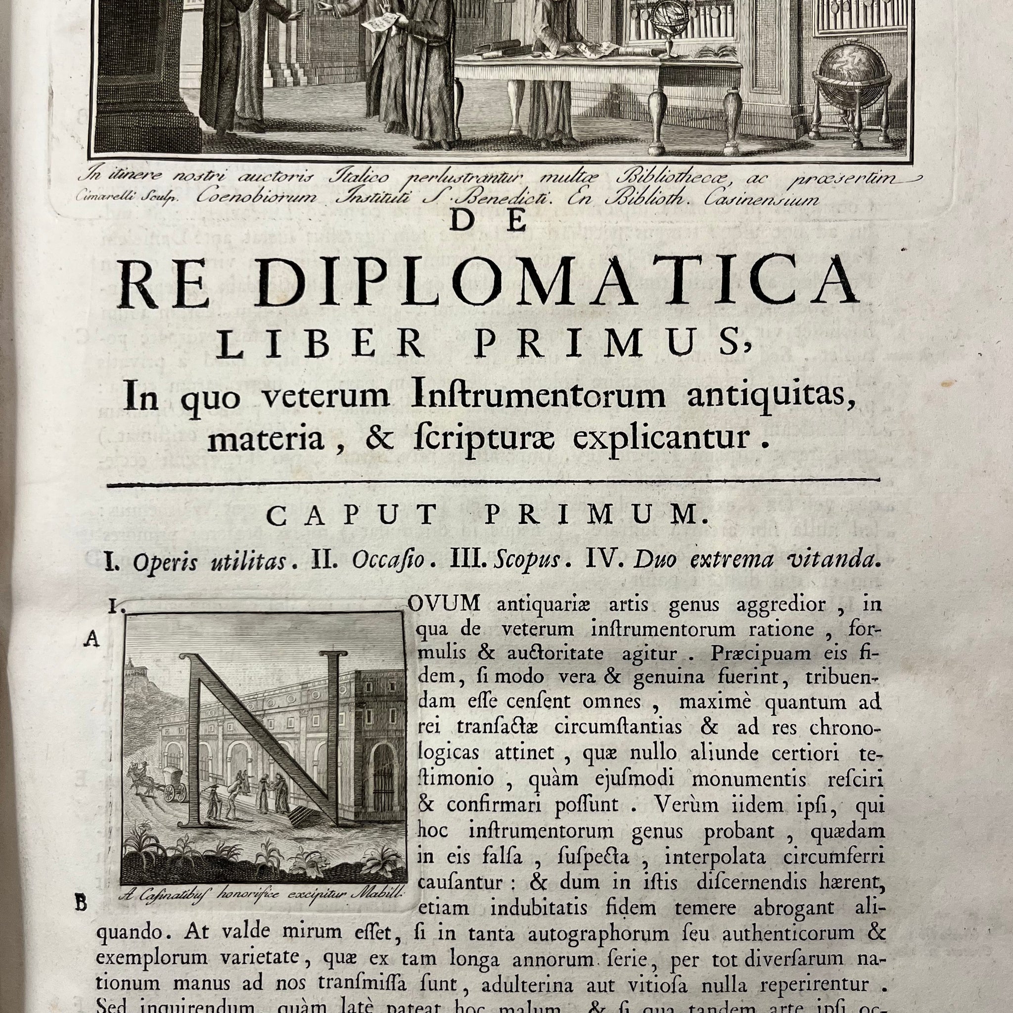 1789 De Re Diplomatica by Jean Mabillon