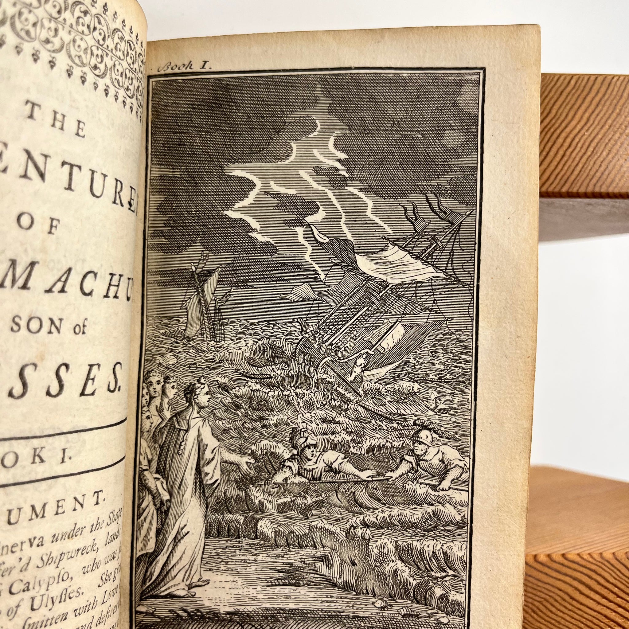 1721 The Adventures of Telemachus the son of Ulysses. In Twenty-four Books. With the Adventures of Aristonous.Done into English.by Mr. Littlebury and Mr. Boyer.