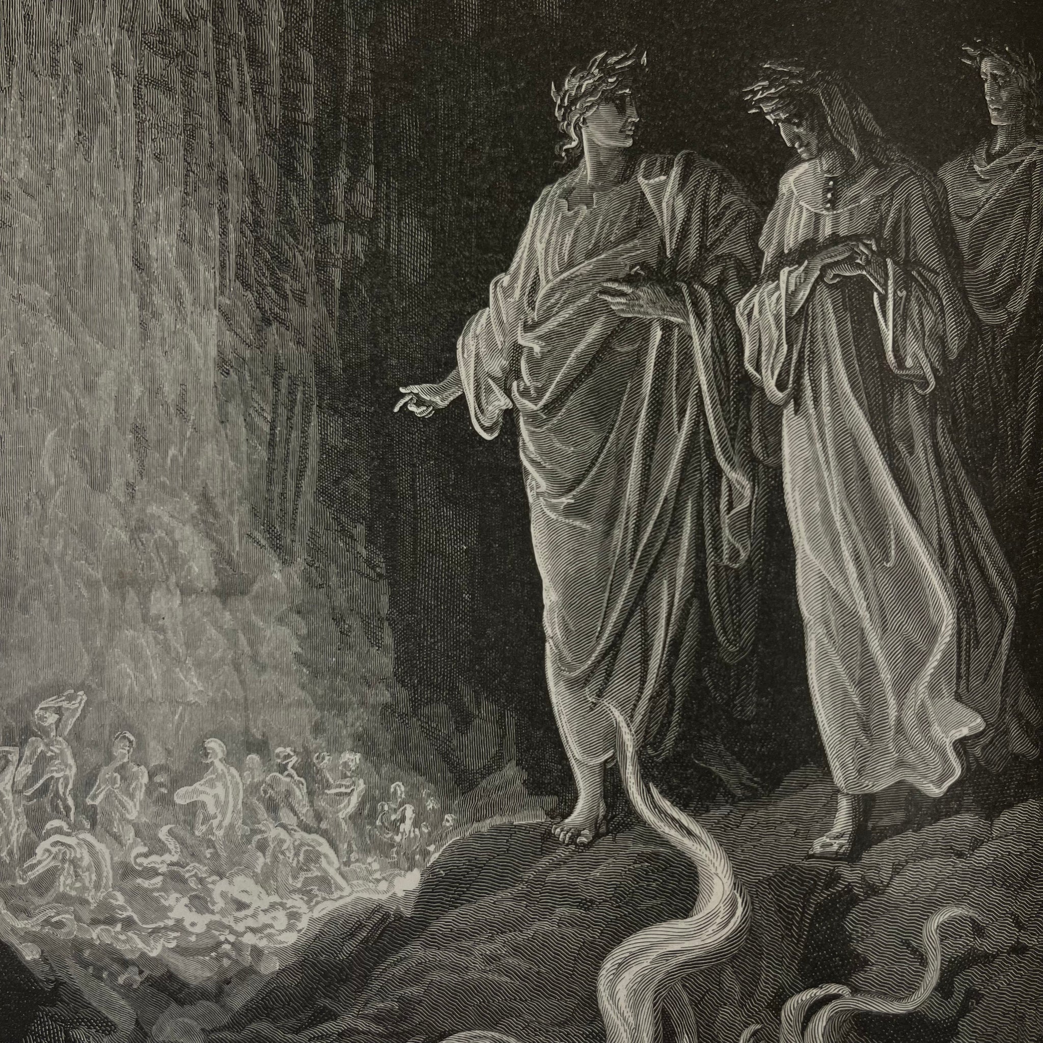 1880 Dante’s Paradise, Purgatory, and Inferno set Illustrated by Gustave Doré Cassell Publishing Co.