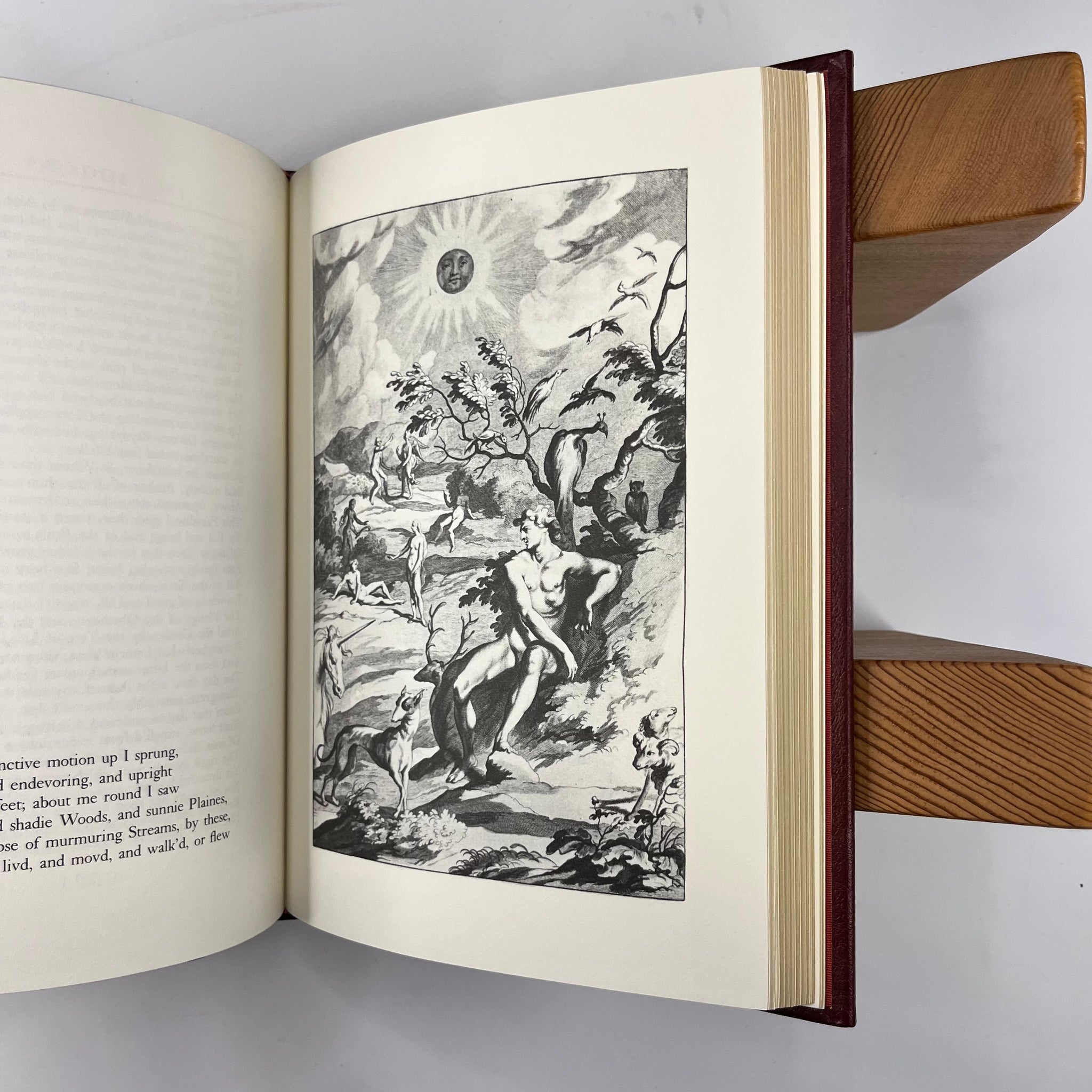 1982 Paradise Lost By John Milton with Engraving from 1688 ED 22kt Limited Edition Franklin Library printing