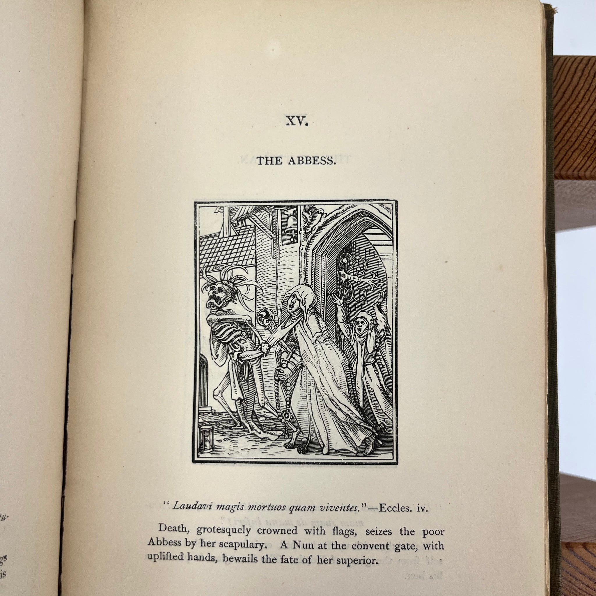 1872 Holbein’s Dance of Death & Bible Cuts - "Ninety illustrations presented on wood"