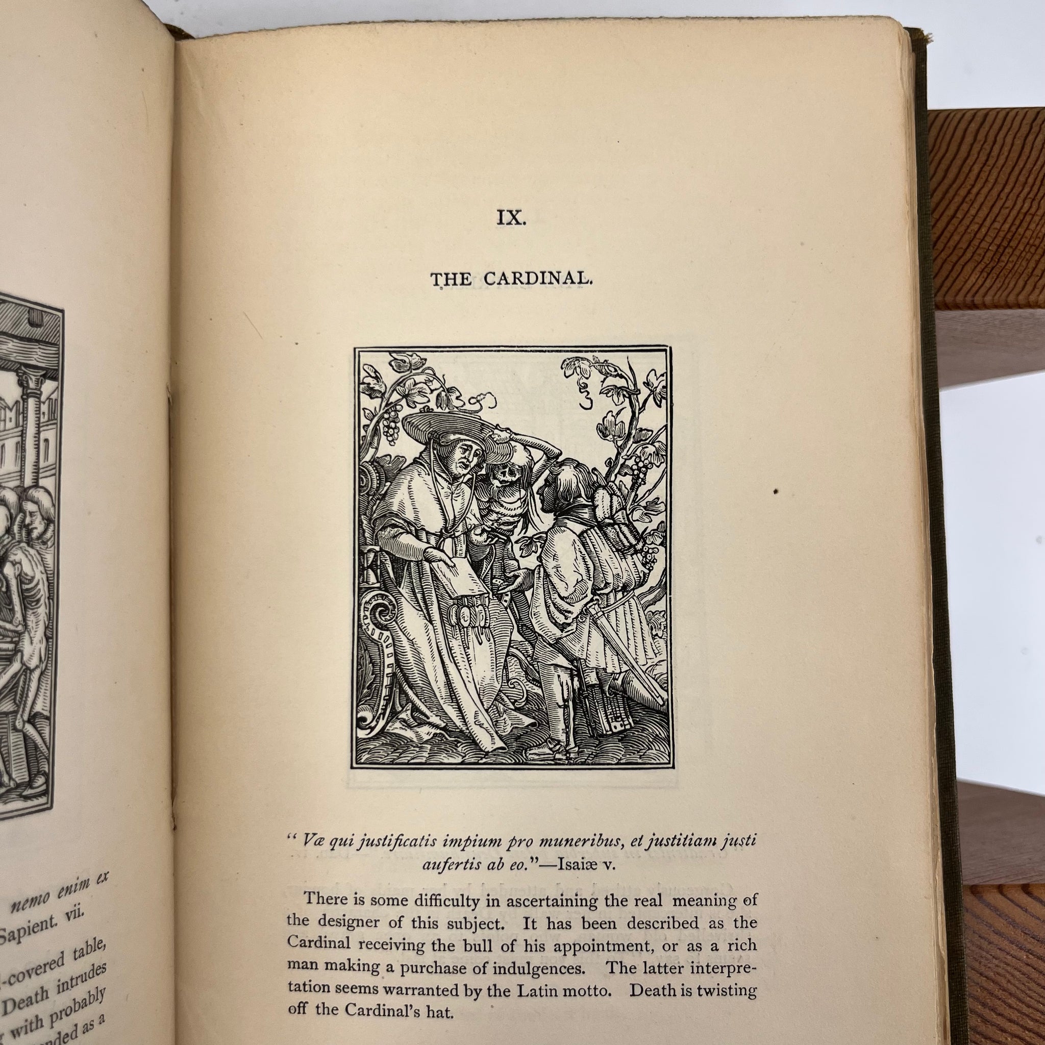 1872 Holbein’s Dance of Death & Bible Cuts - "Ninety illustrations presented on wood"