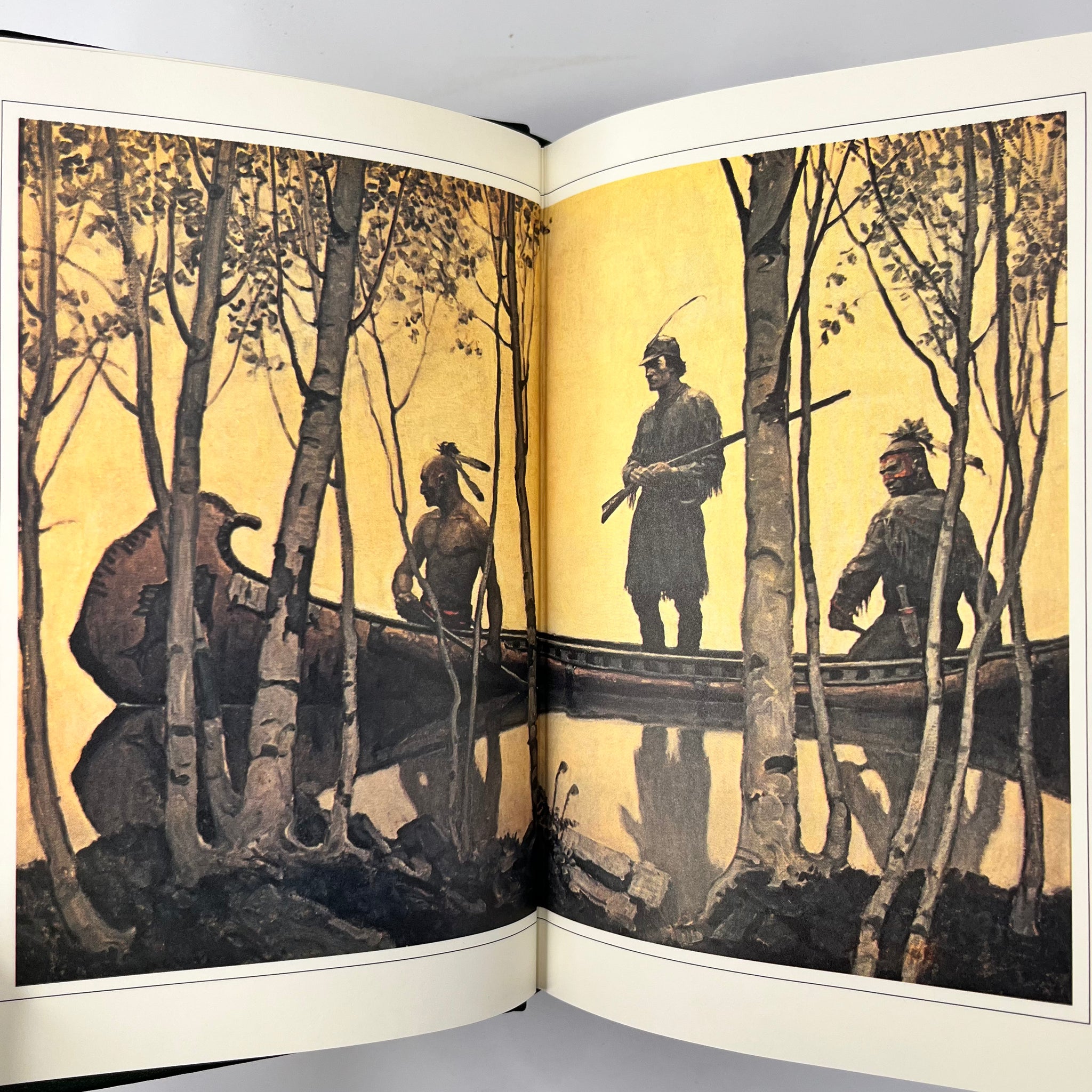 1979 The Last of the Mohicans by James Fenimore Cooper with Illustrations by N.C. Wyeth 22kt Limited Edition Franklin Library printing