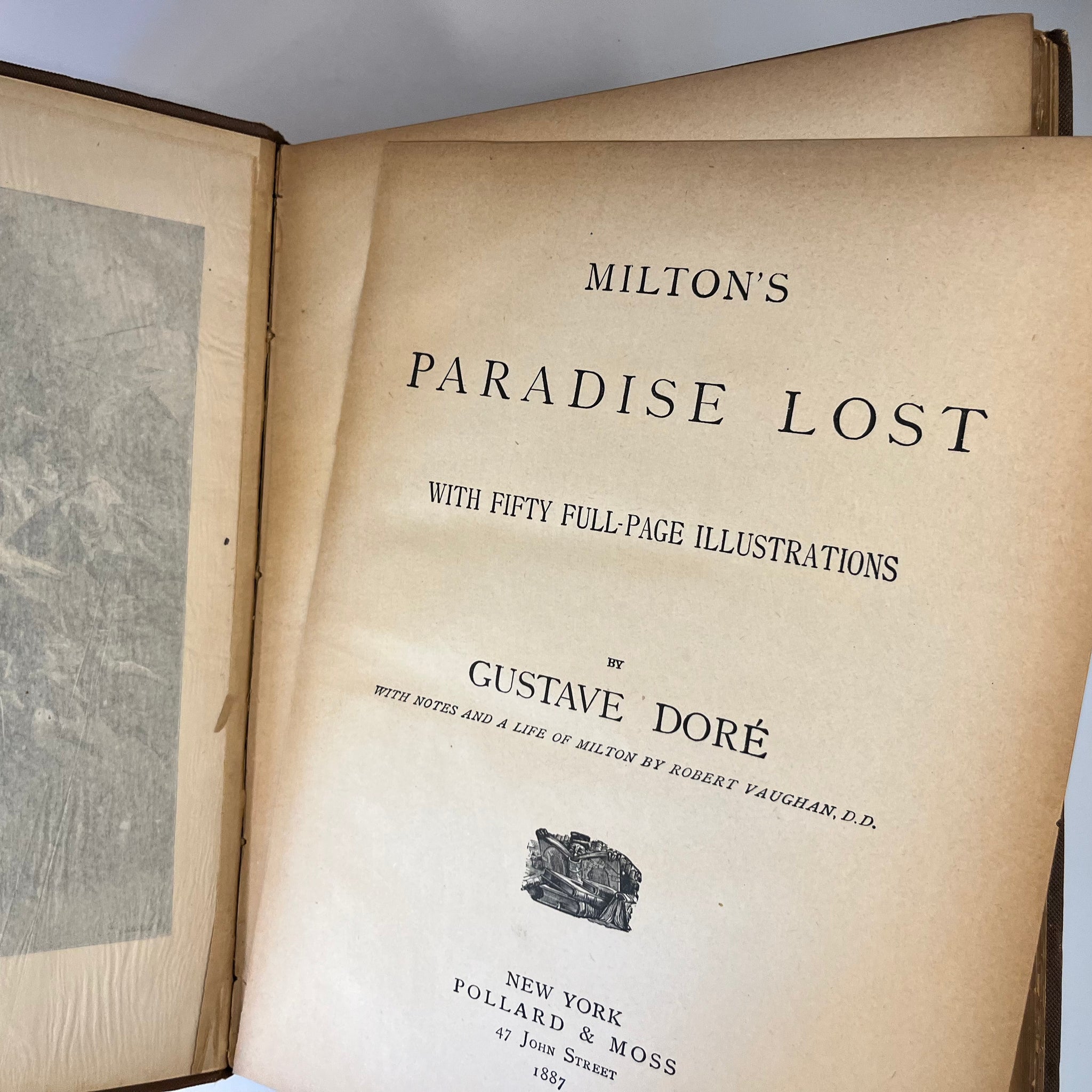 1887 Milton's Paradise Lost Illustrated By Gustave Doré Pollard & Moss binding