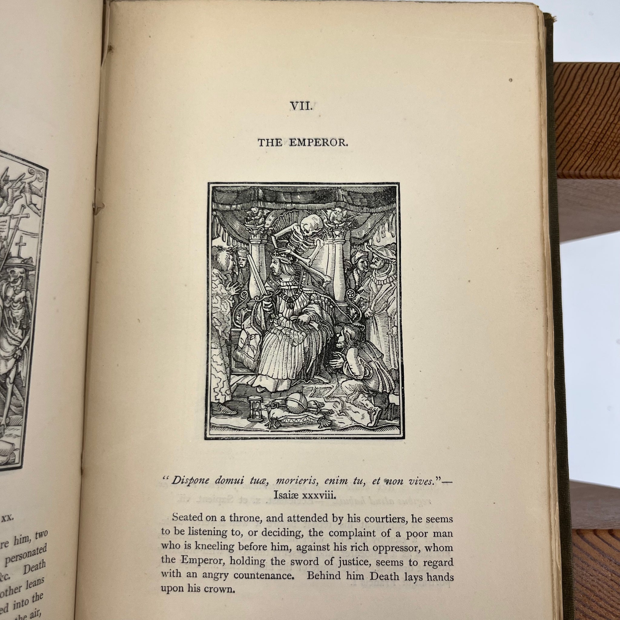 1872 Holbein’s Dance of Death & Bible Cuts - "Ninety illustrations presented on wood"