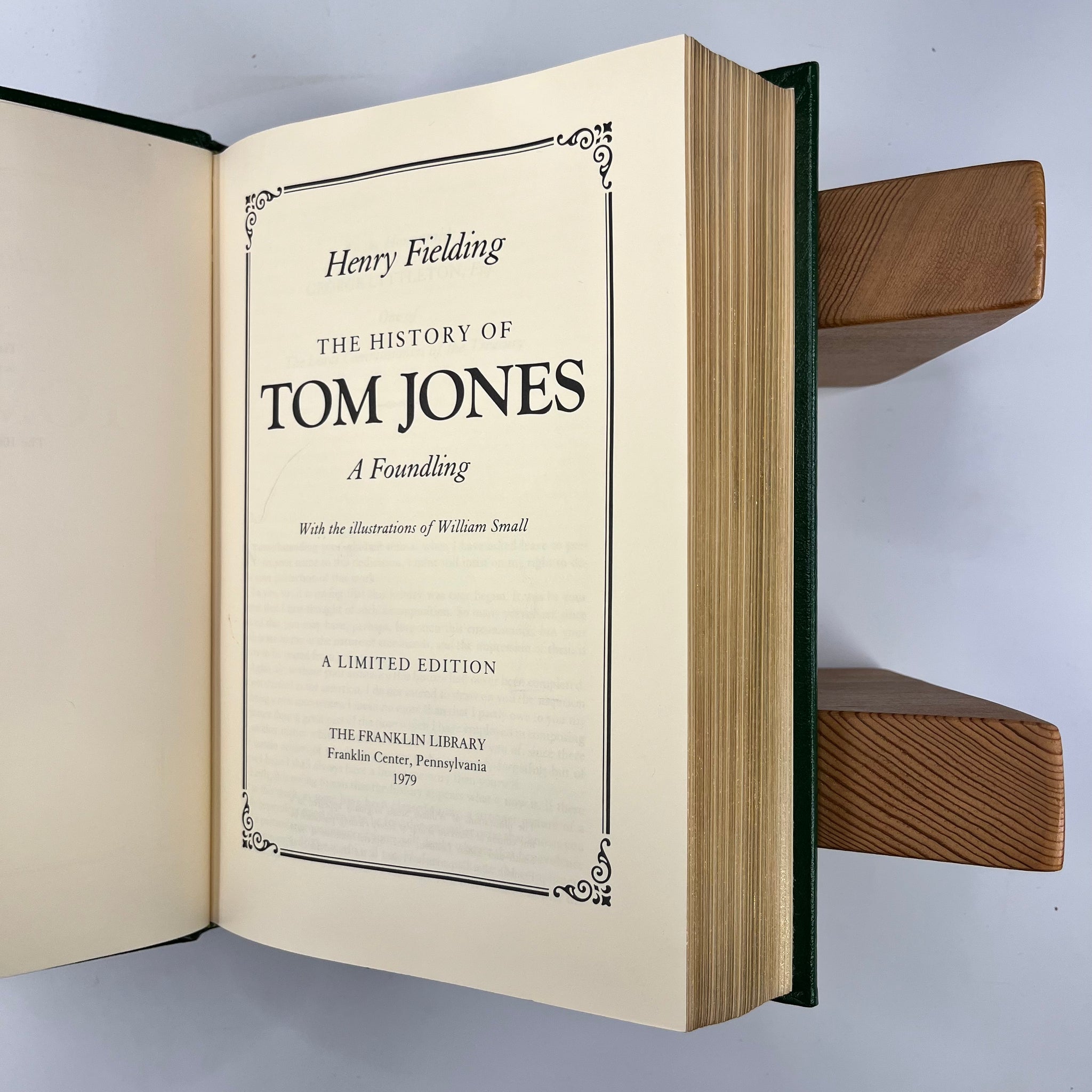 1979 The History of Tom Jones by Henry Fielding Illustrations by William Smalls 22kt Limited Edition Franklin Library printing