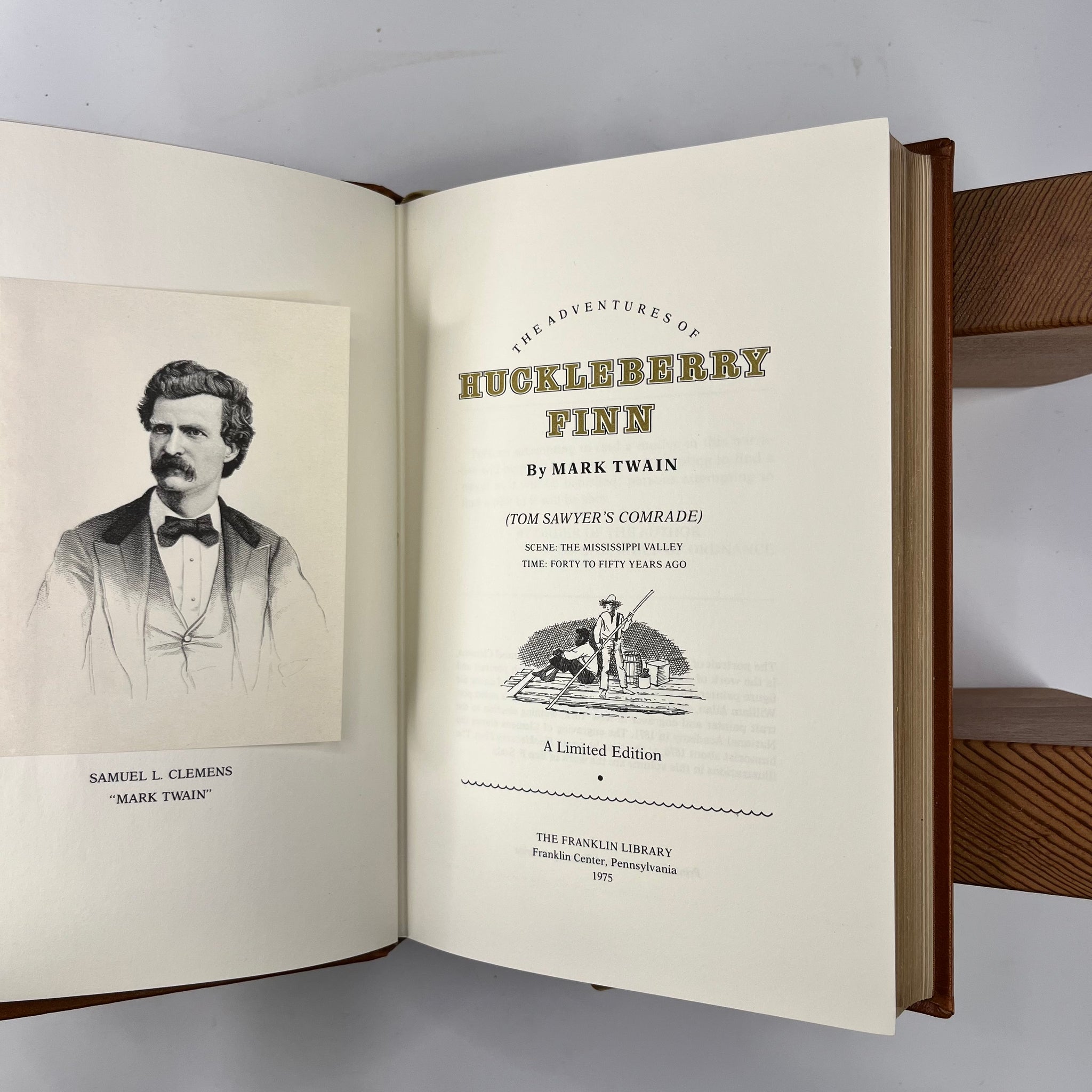 1982 The Adventures of Huckleberry Finn By Mark Twain 22kt Limited Edition Franklin Library printing