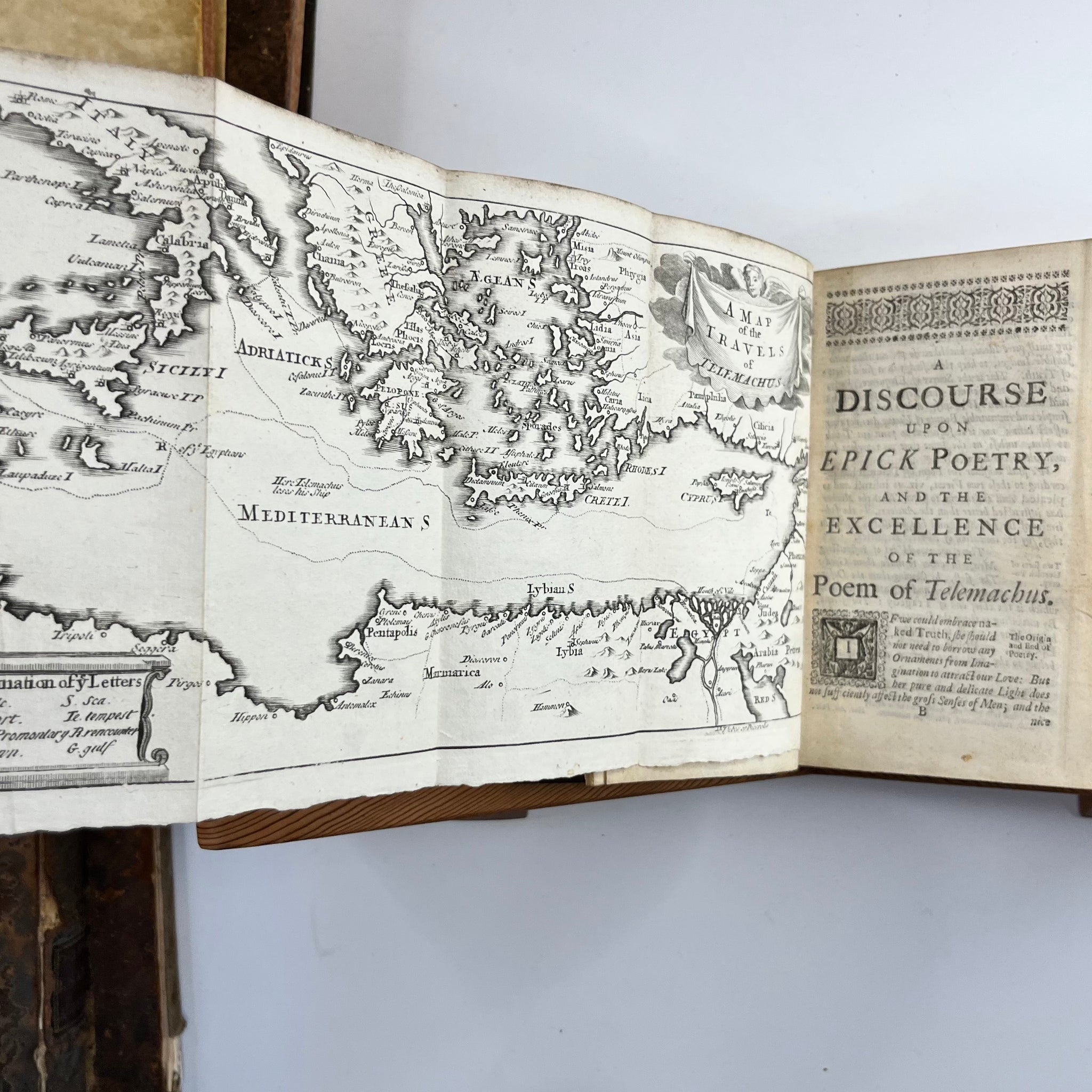 1721 The Adventures of Telemachus the son of Ulysses. In Twenty-four Books. With the Adventures of Aristonous.Done into English.by Mr. Littlebury and Mr. Boyer.