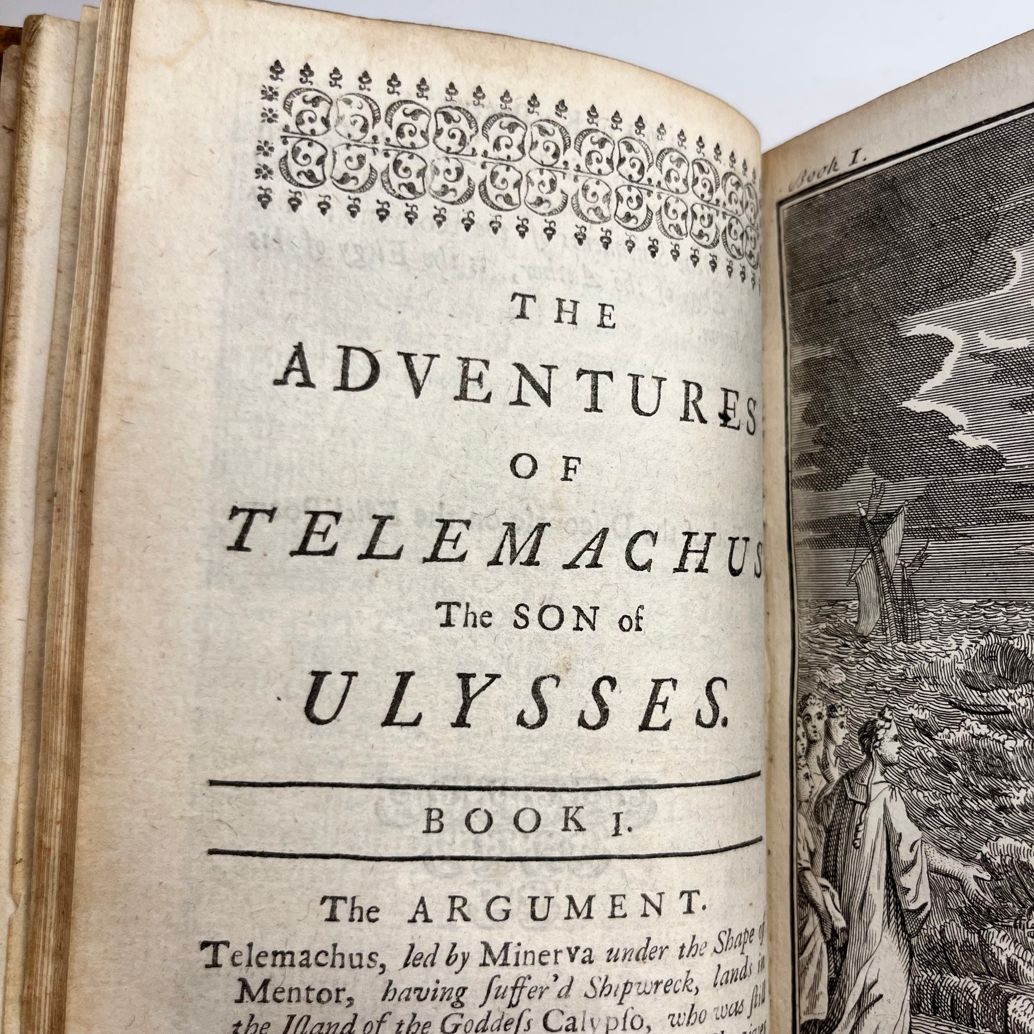 1721 The Adventures of Telemachus the son of Ulysses. In Twenty-four Books. With the Adventures of Aristonous.Done into English.by Mr. Littlebury and Mr. Boyer.