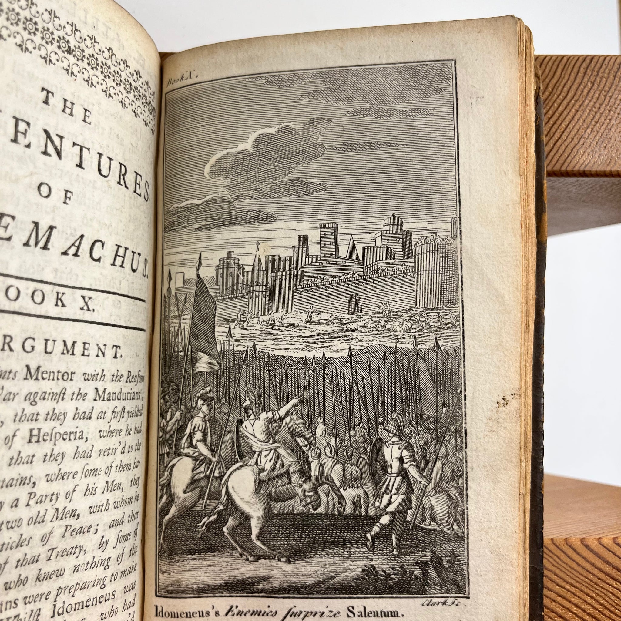 1721 The Adventures of Telemachus the son of Ulysses. In Twenty-four Books. With the Adventures of Aristonous.Done into English.by Mr. Littlebury and Mr. Boyer.