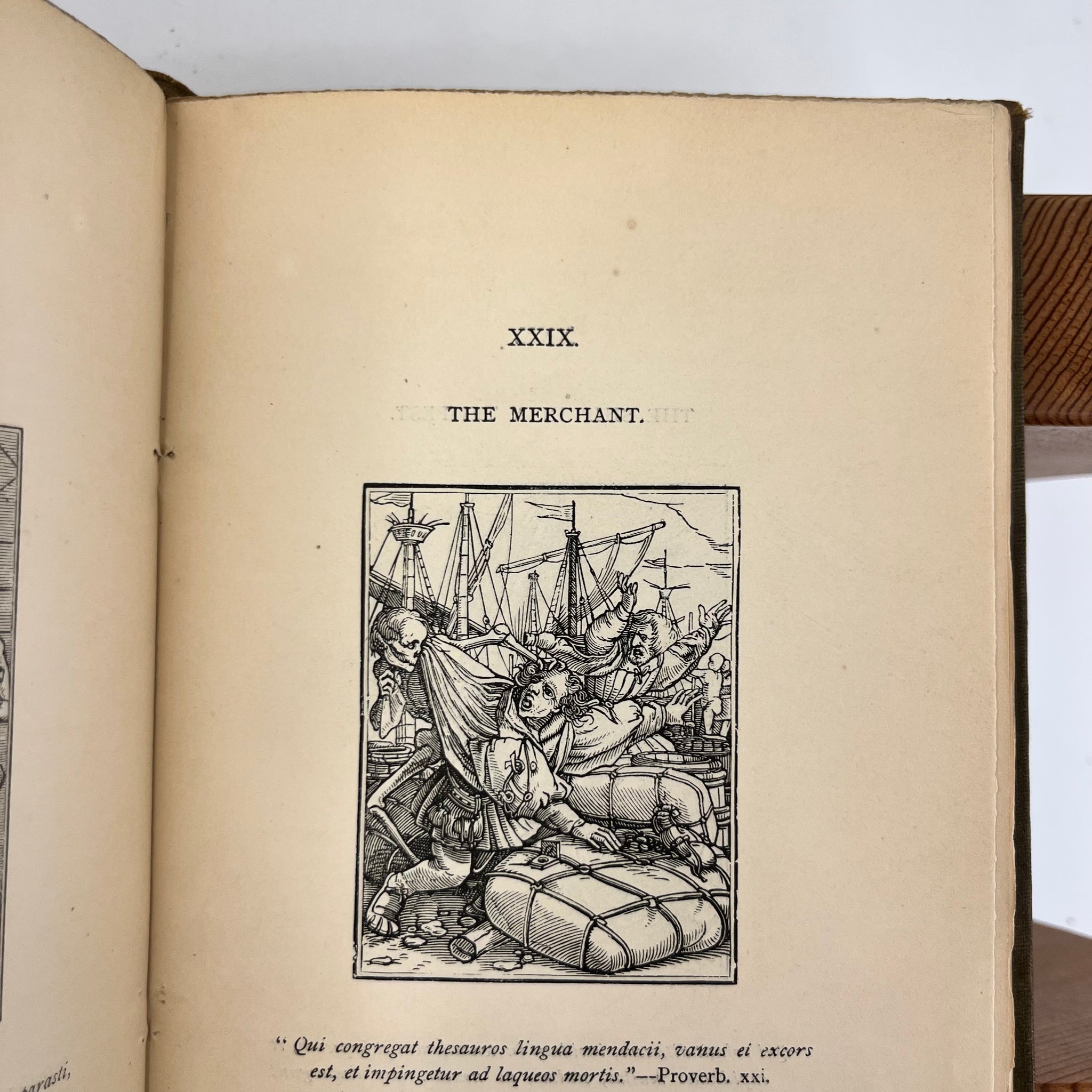 1872 Holbein’s Dance of Death & Bible Cuts - "Ninety illustrations presented on wood"