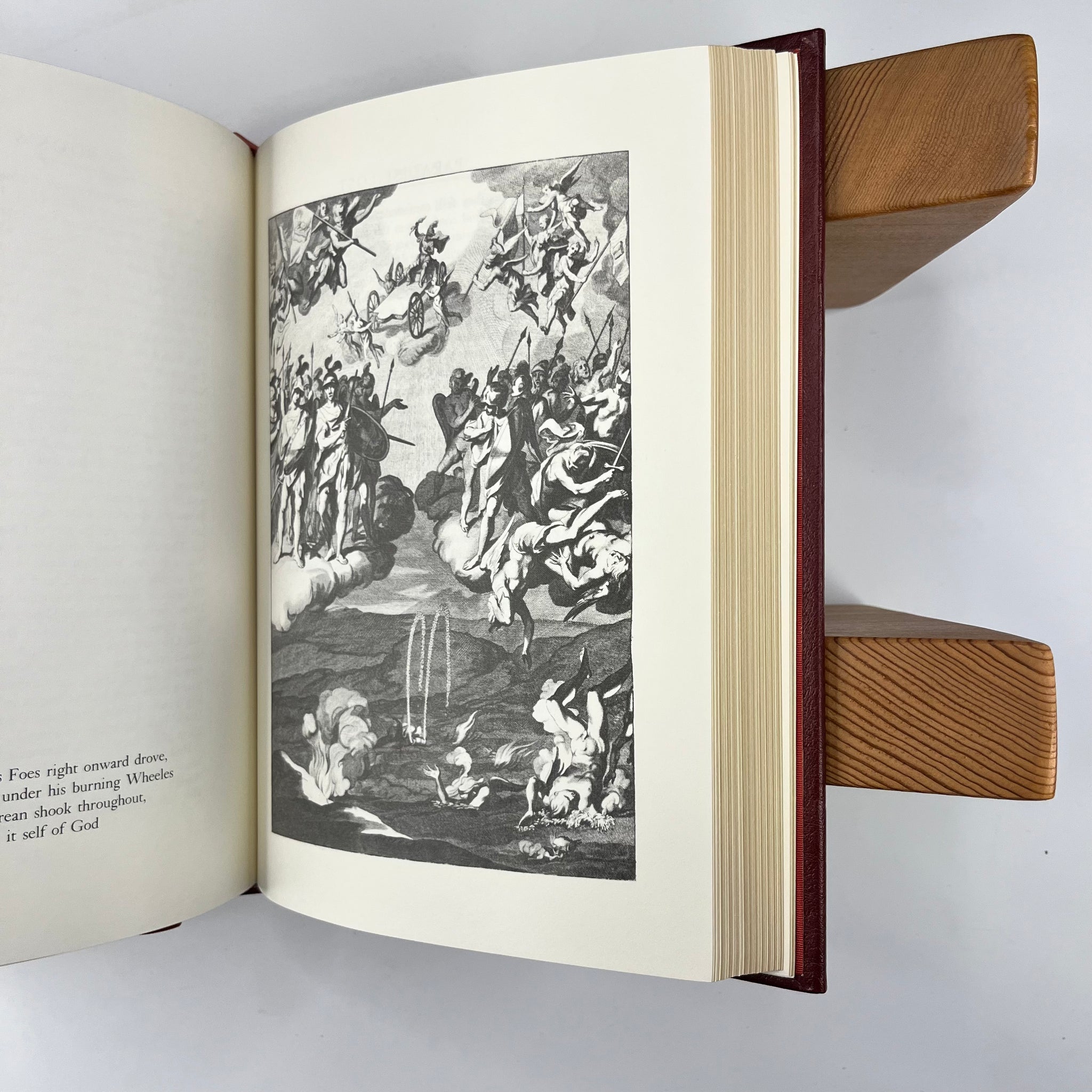 1982 Paradise Lost By John Milton with Engraving from 1688 ED 22kt Limited Edition Franklin Library printing