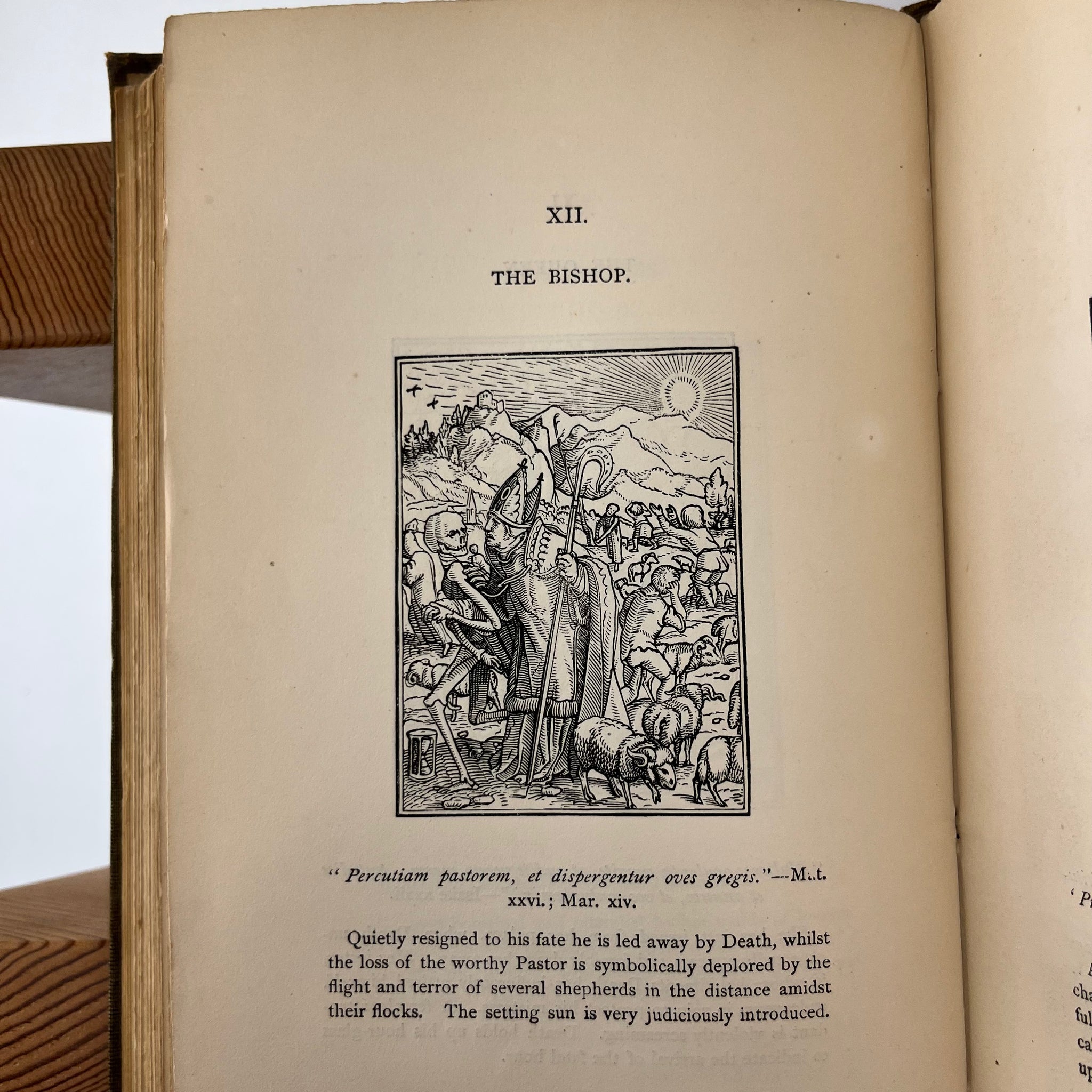 1872 Holbein’s Dance of Death & Bible Cuts - "Ninety illustrations presented on wood"