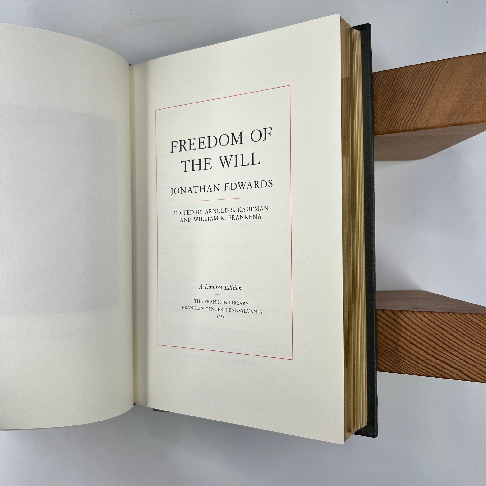 1984 Freedom of the Will by John Edwards 22kt Limited Edition Franklin Library printing