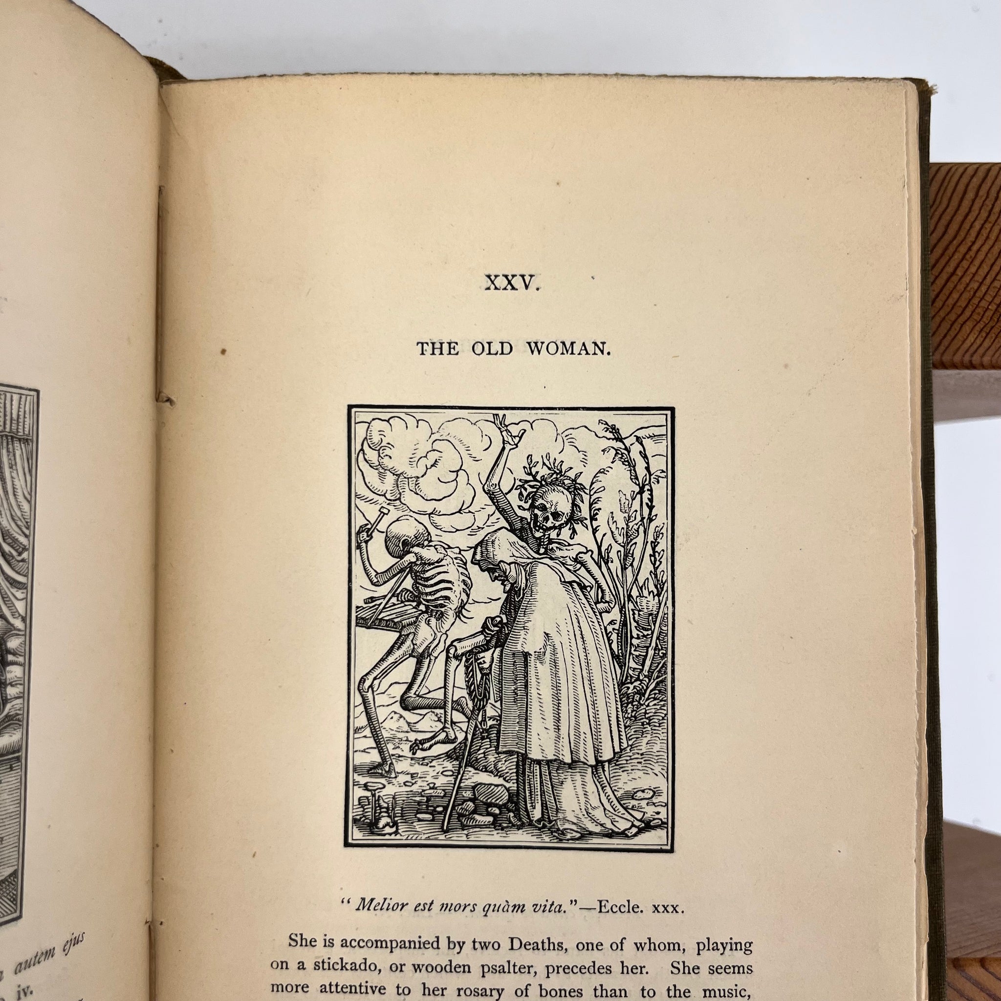 1872 Holbein’s Dance of Death & Bible Cuts - "Ninety illustrations presented on wood"