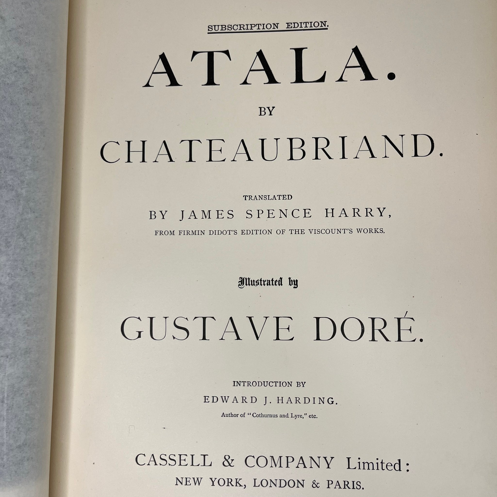 1884 Atala, Illustrated by Gustave Doré