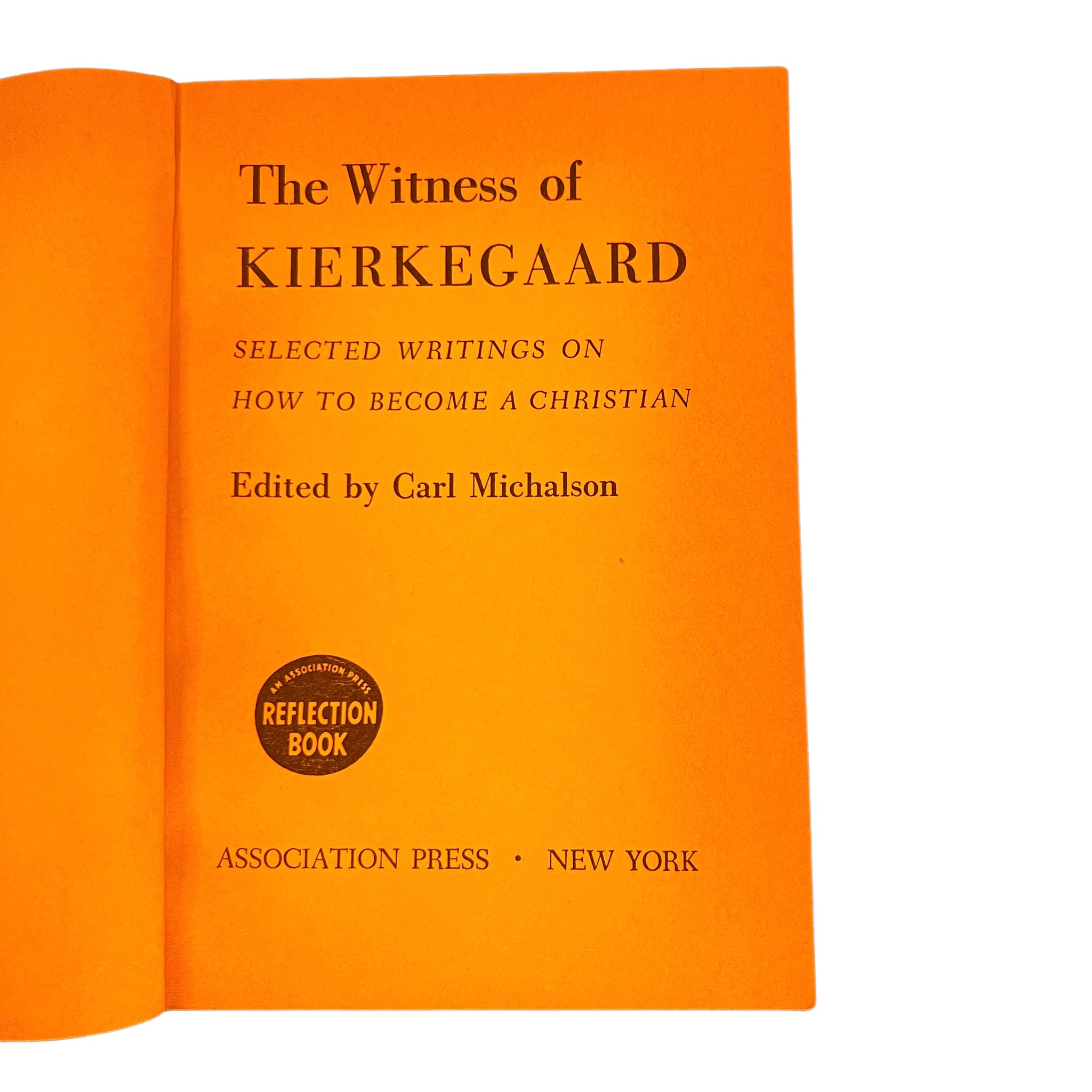 1960 The Witness of Kierkegaard by Carl Michelson