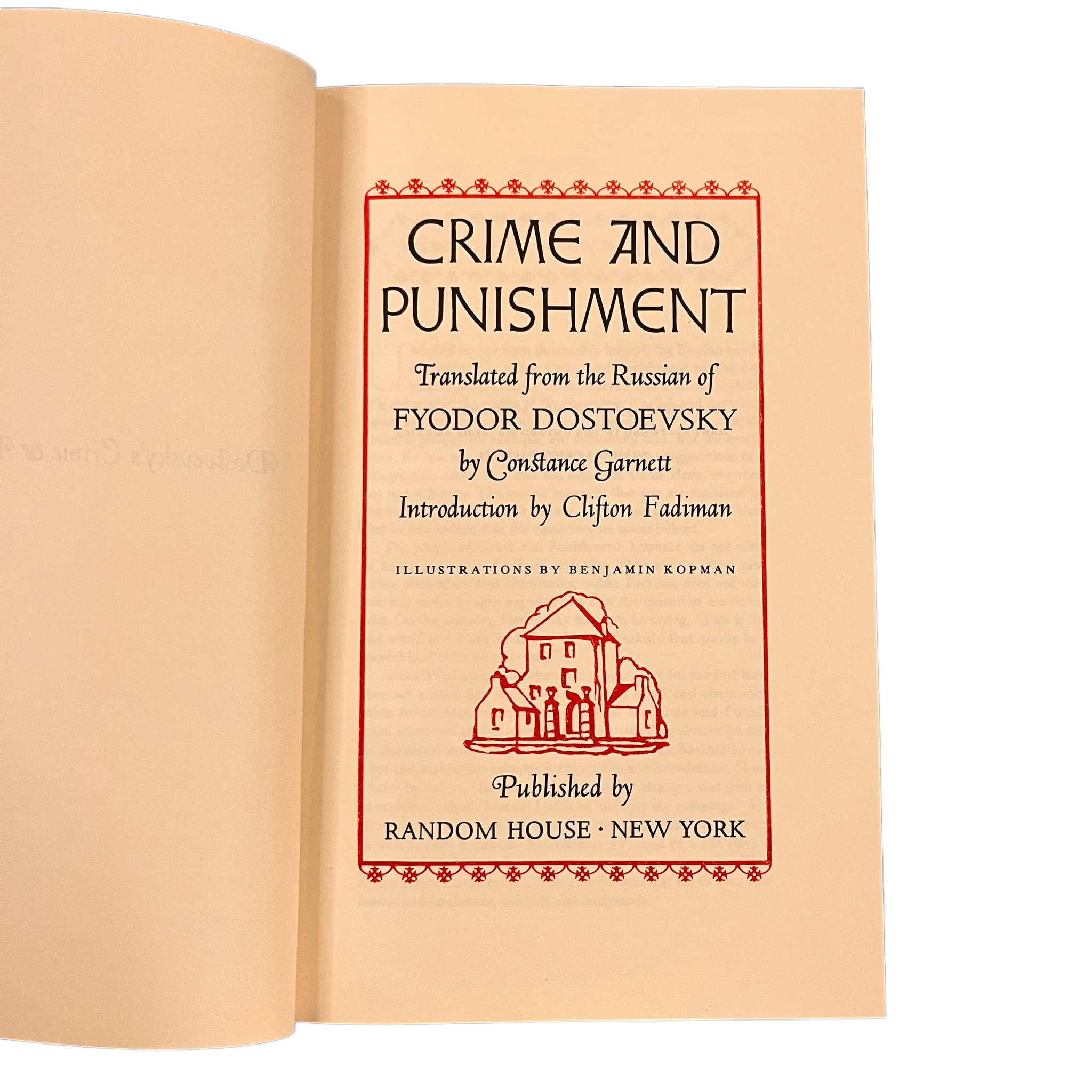 1956 Crime and Punishment by Fyodor Dostoevsky Illustrations by Benjamin Kopman