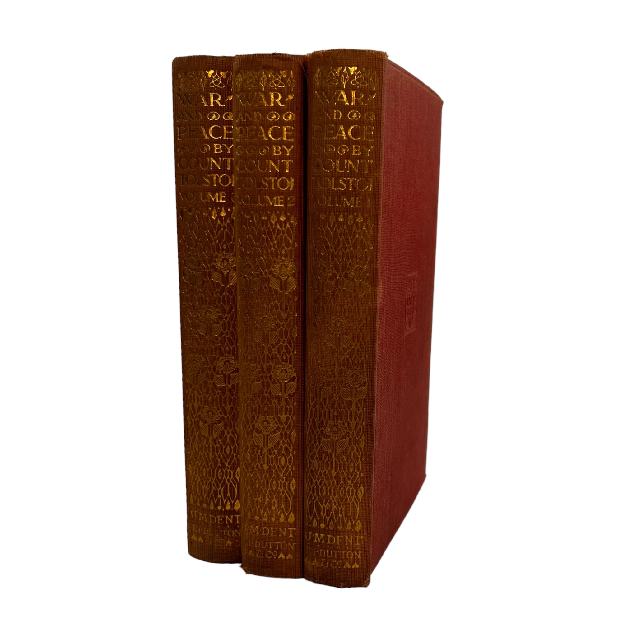 1915 War and Piece 3 Vol. Set by Count Tolstoy