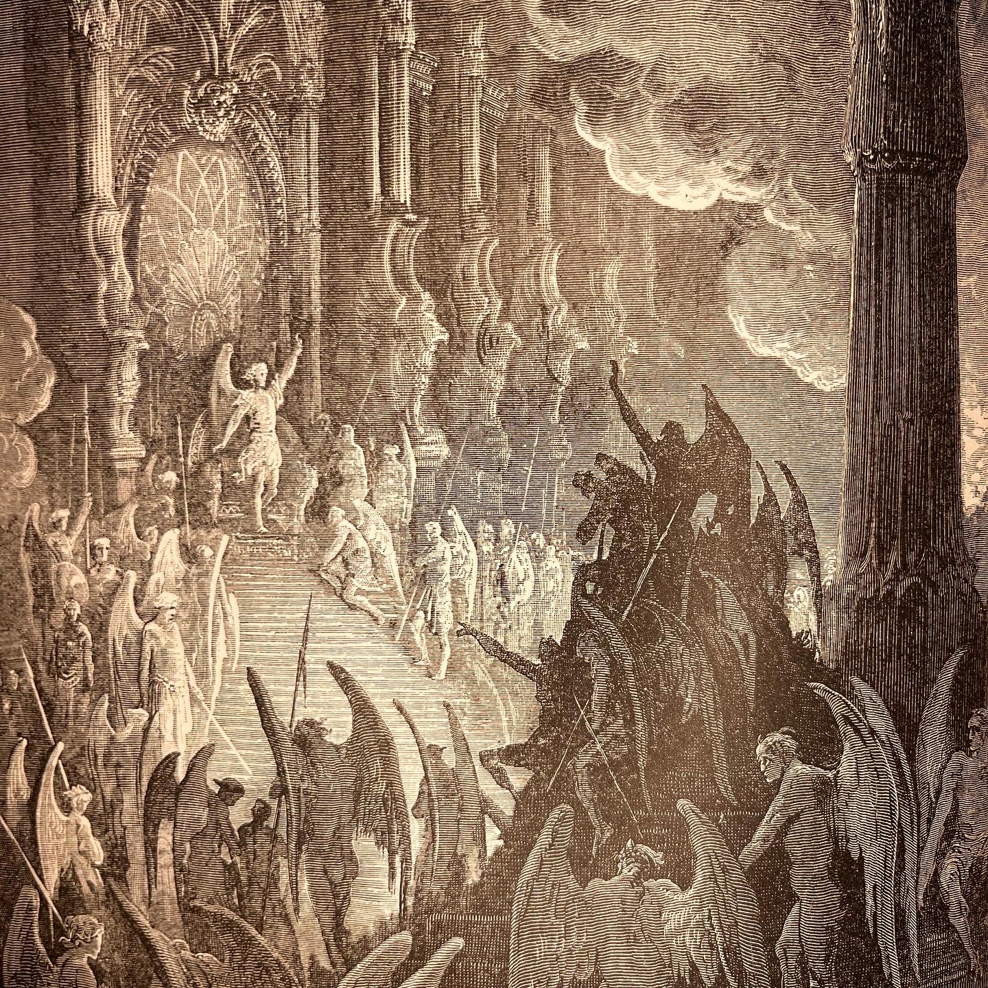 1888 Milton’s Paradise Lost Altemus Edition Illustrated by Gustave Doré